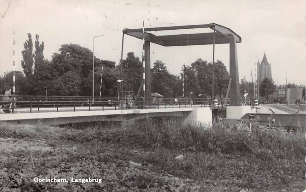 Gorinchem Lange brug over Kanaal van Stenenhoek 1964, Ophalen of Verzenden, 1960 tot 1980, Gelopen, Zuid-Holland