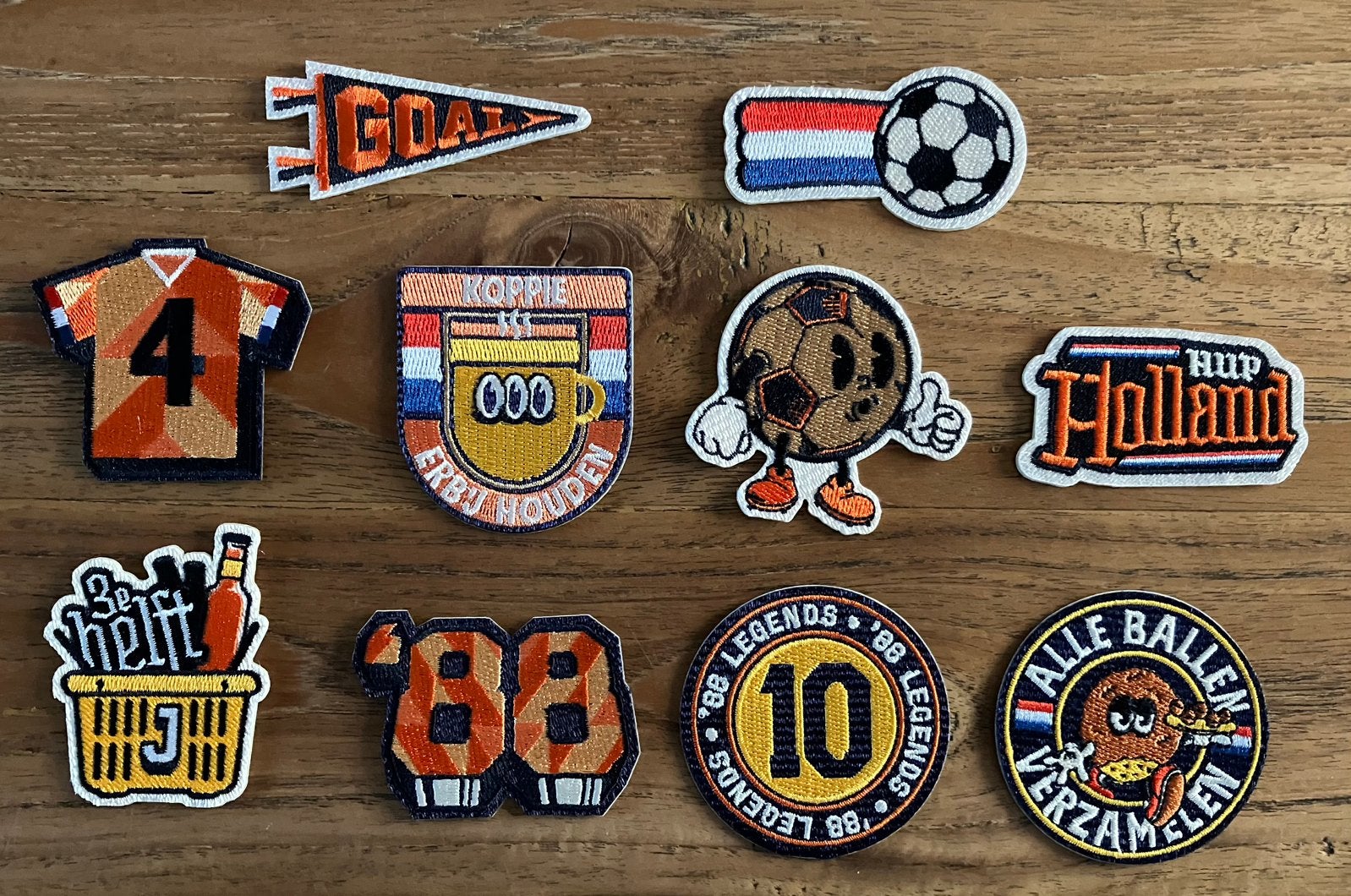 10 JUMBO emblemen, Jumbo, Ophalen of Verzenden