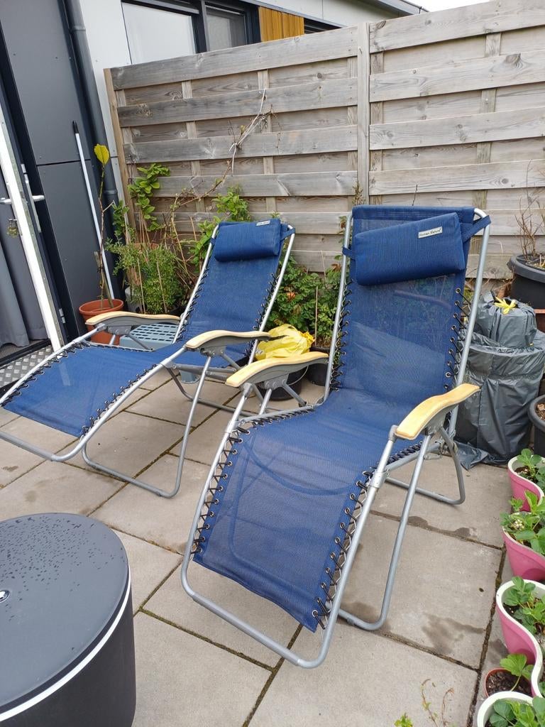 Twee relax stoelen Human Nature, Tuin en Terras, Ophalen of Verzenden, Metaal, Verstelbaar