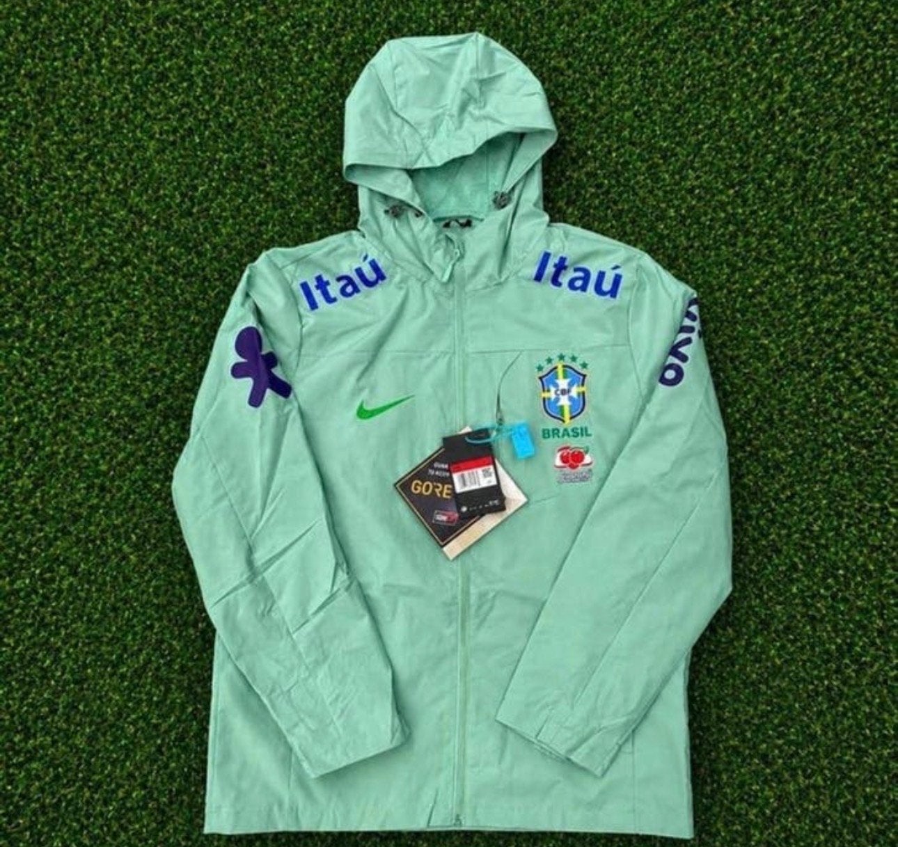 Groene Brazilië Windbreaker - Alle Maten Beschikbaar, Ophalen of Verzenden, Nieuw, Overige maten, Groen