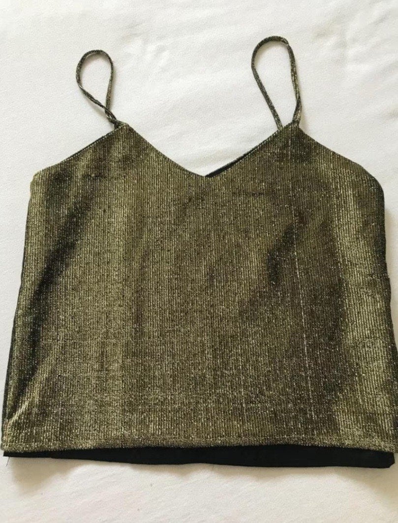 Gouden Topje, Kleding | Dames, Ophalen of Verzenden, Zo goed als nieuw, Maat 36 (S), Overige kleuren