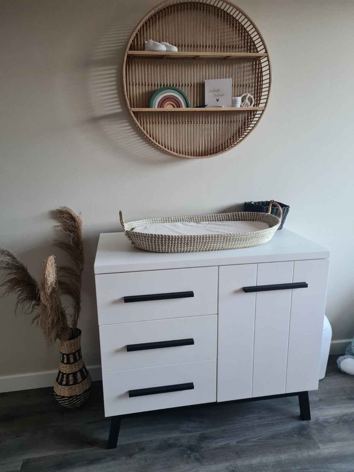 Commode en kast babykamer, Huis en Inrichting, Ophalen, 100 tot 150 cm, Zo goed als nieuw, Minder dan 100 cm
