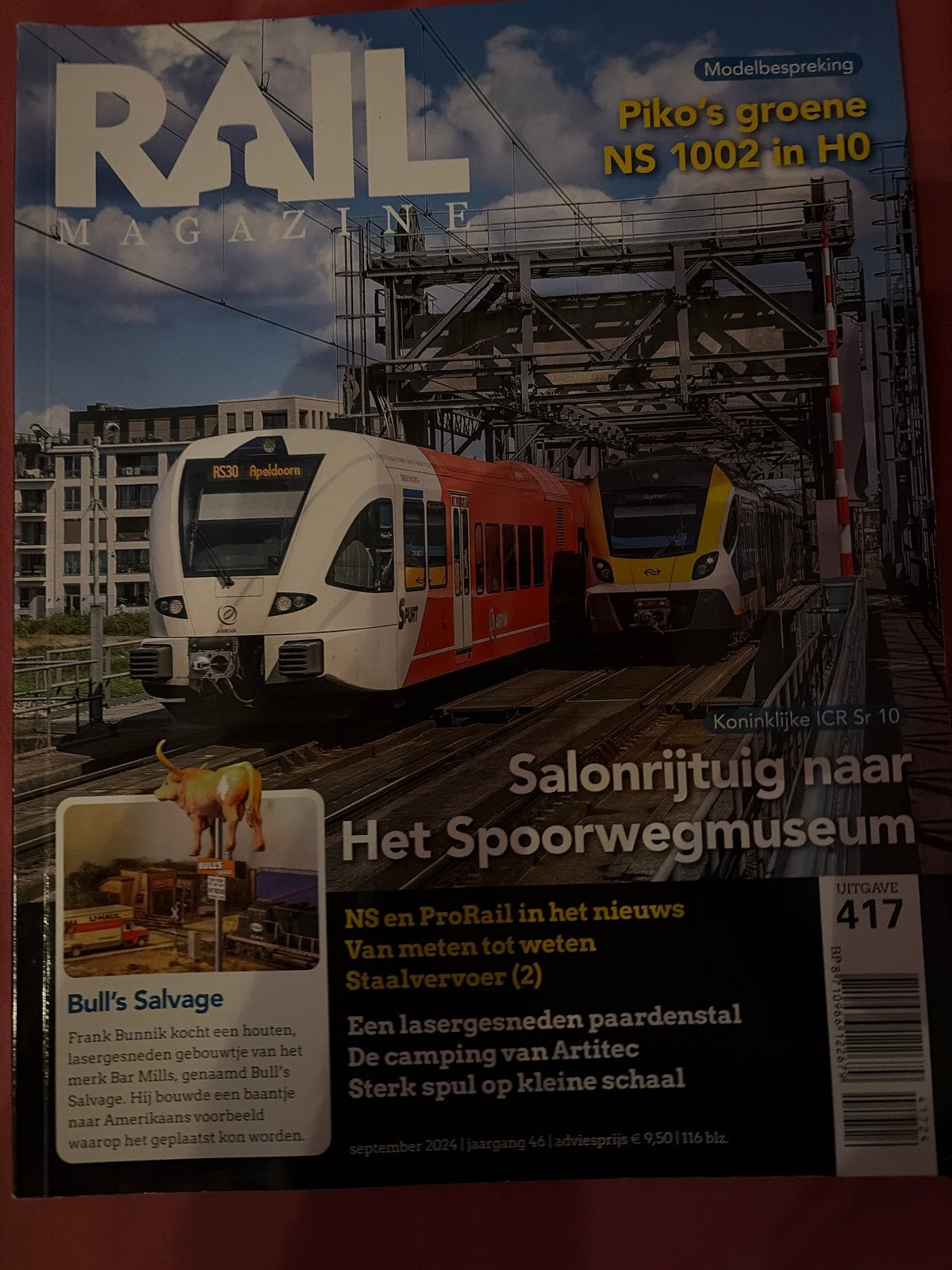 Rail Magazine September 2024 - Uitgave 417, Boeken, Ophalen, Zo goed als nieuw, Overige typen