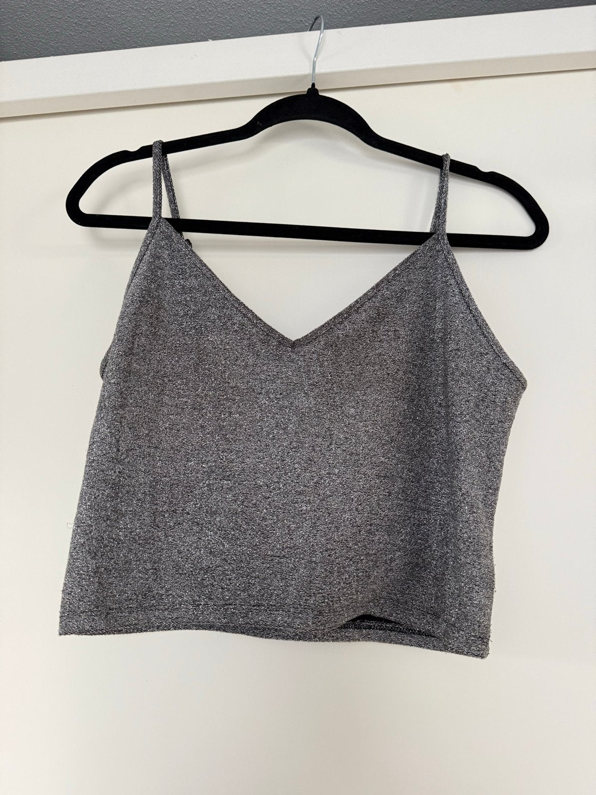 Forever 21 glitter top grijs maat L, Maat 42/44 (L), Ophalen of Verzenden, Zo goed als nieuw, Zonder mouw