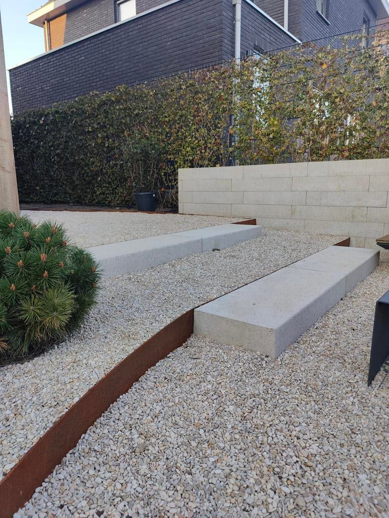 Schellevis Stapelelement Creme 75x15x15cm - 24,5 stuks, Ophalen, Overige typen, Zo goed als nieuw, Minder dan 5 m²