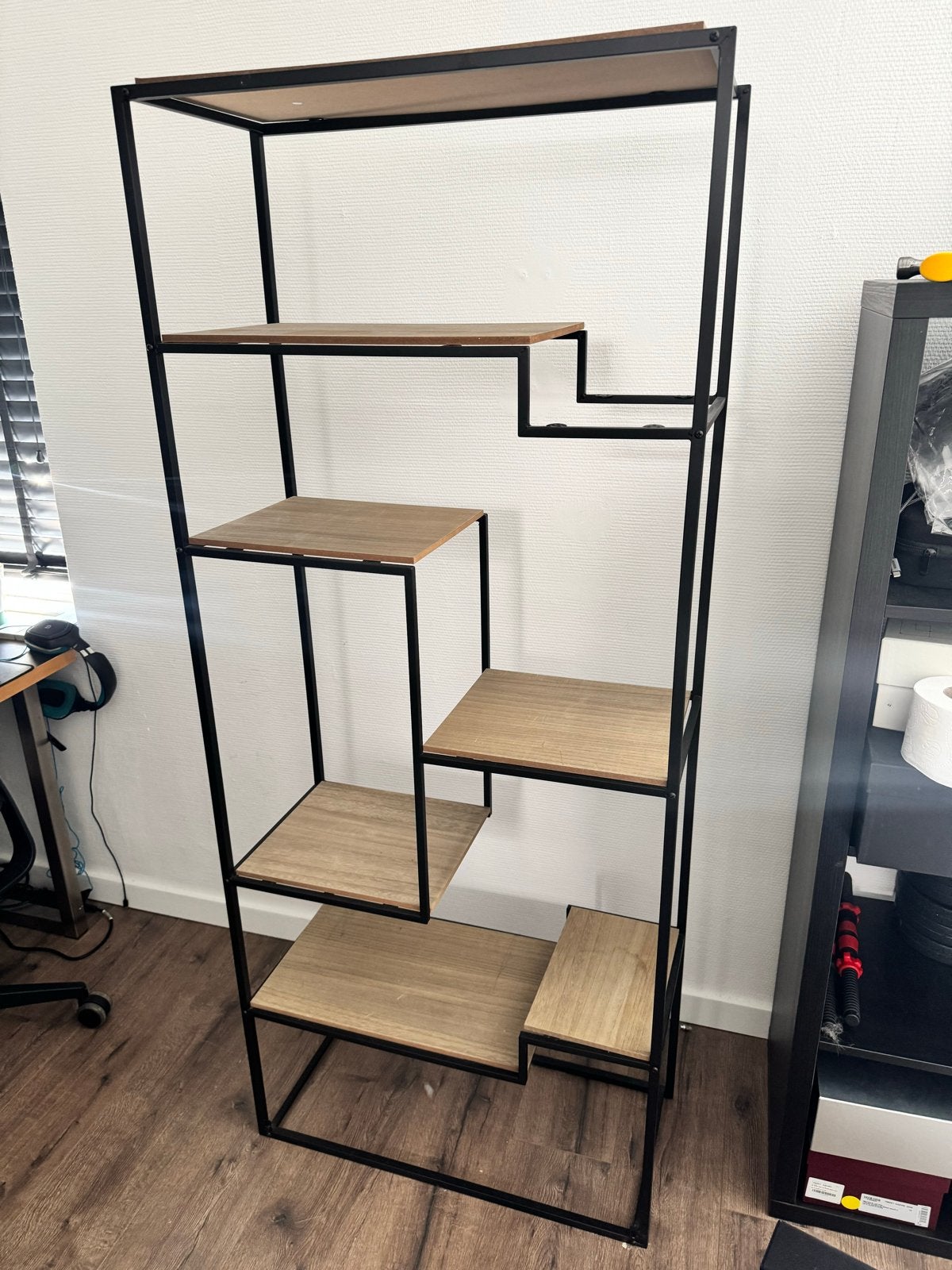 Roomdivider open vakken kast 72x33x170 cm, Ophalen, Met plank(en), Gebruikt, 50 tot 100 cm