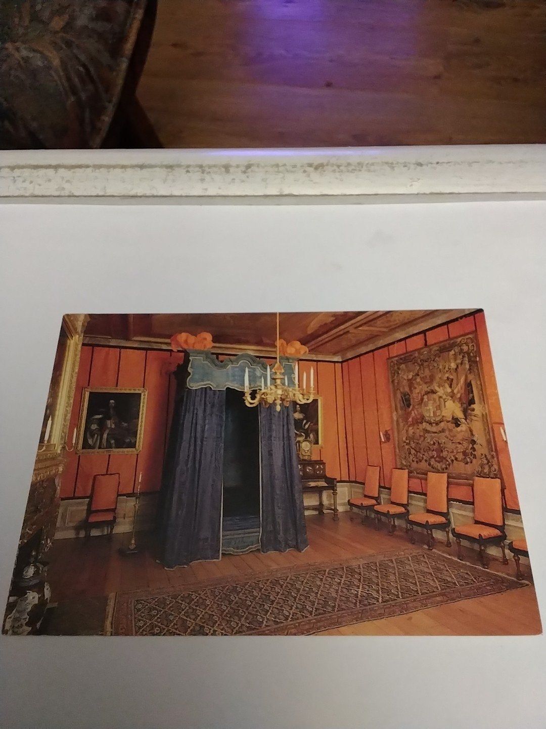 kaart Paleis Het Loo Apeldoorn - Slaapkamer Willem III, Ophalen of Verzenden, 1980 tot heden, Ongelopen