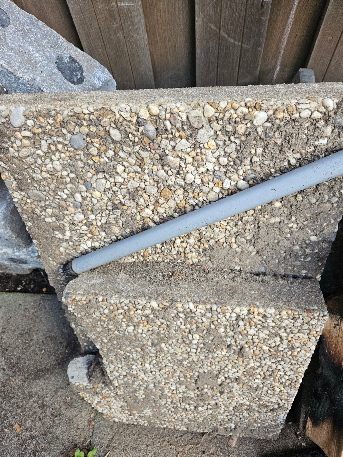 6 hele grindtegels 40x60, Ophalen, Gebruikt, Minder dan 5 m², Grind