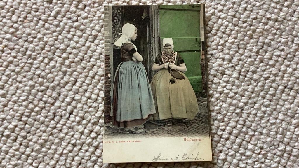 Ansichtkaart Walcheren Dames in klederdracht 1902. 938, Ophalen of Verzenden, Voor 1920, Gelopen, Zeeland