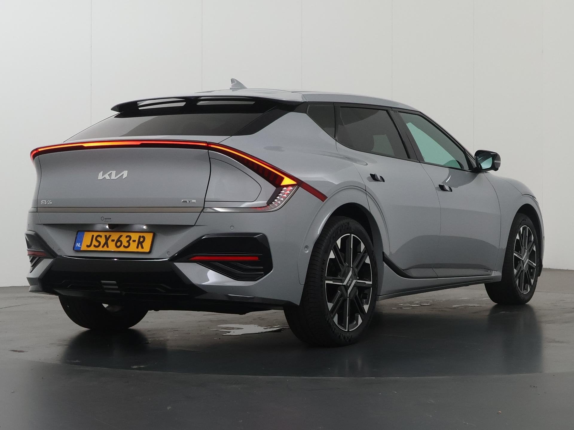 Kia EV6 GT-Line 84.0kWh | Panoramadak | Meridian Audio | Ele, 228 pk, Achterwielaandrijving, Zwart, Lichtsensor