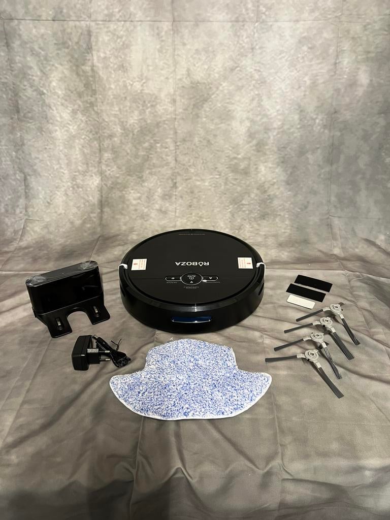 Roboza robotstofzuiger inc dweilfunctie - ZGAN (garantie), Witgoed en Apparatuur, Ophalen of Verzenden, Zo goed als nieuw, Robotstofzuiger