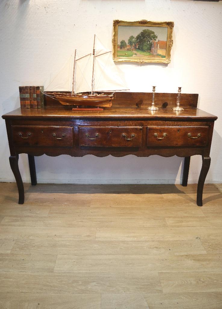 Antieke Engelse dresser / sidetable 18e eeuw, Ophalen of Verzenden