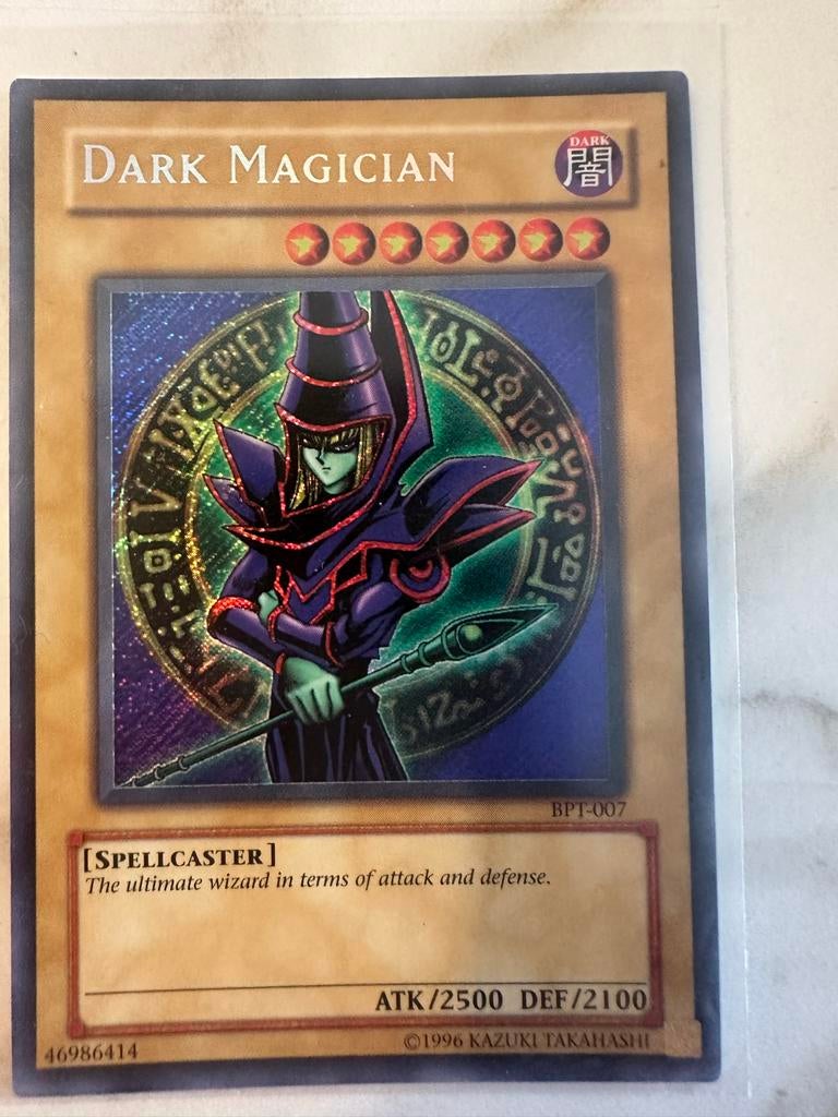 Vintage Yu-Gi-Oh! Kaarten - Dark Magician, 3x, Verzenden, Gebruikt, Meerdere kaarten, Foil