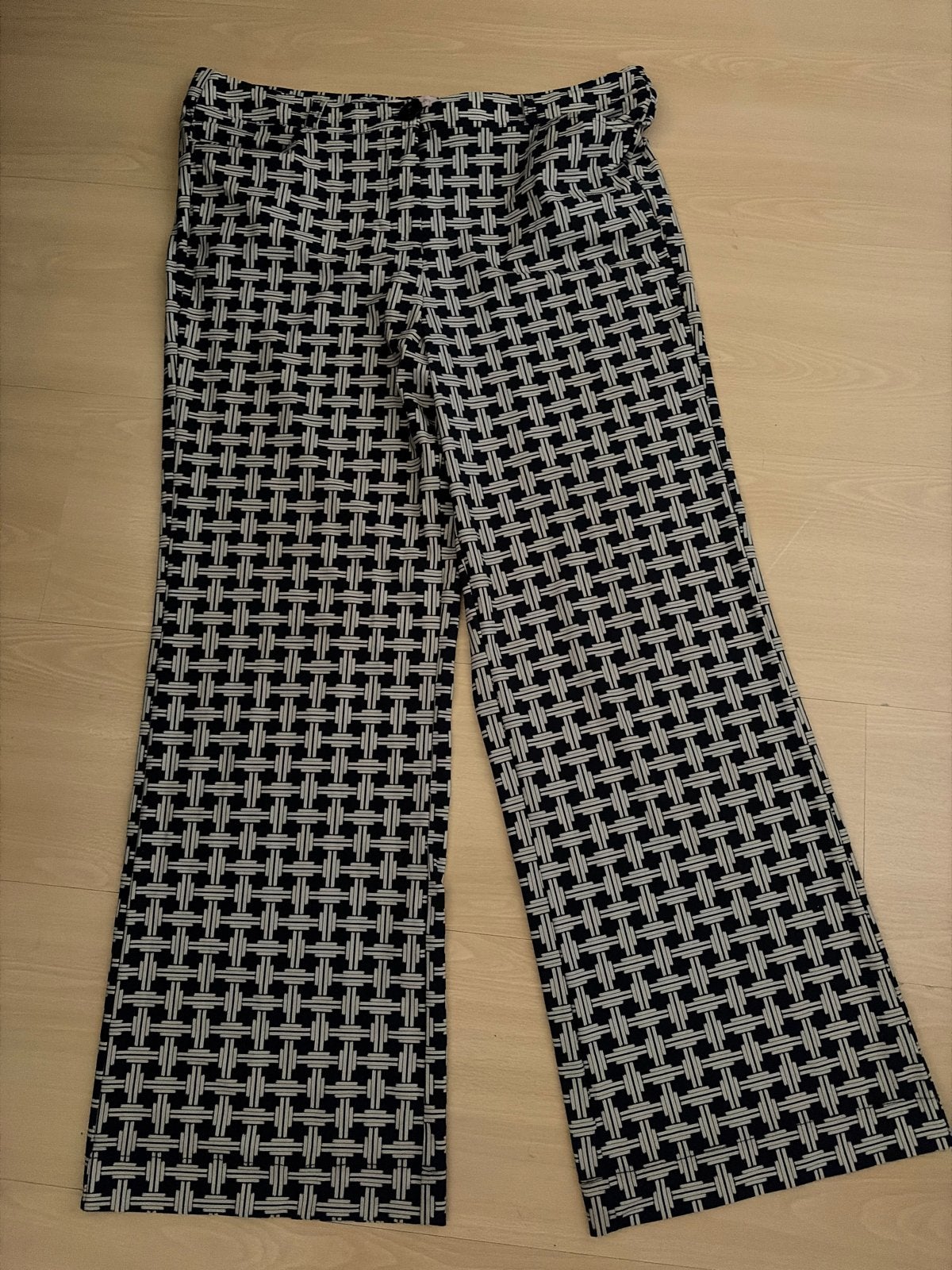 Studio Anneloes Travelstof Zomerbroek Blauw/Greige XXL, Ophalen of Verzenden, Zo goed als nieuw, Maat 46/48 (XL) of groter, Meerkleurig