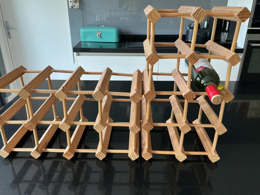 Wijnrekken vintage, Gebruikt, 5 tot 15 flessen, Ophalen of Verzenden, Minder dan 50 cm