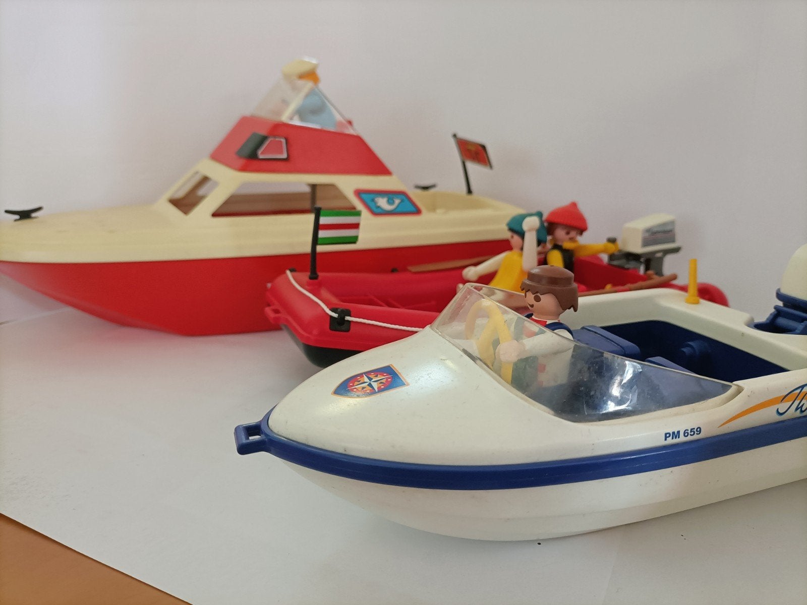 Partij vintage Playmobil boten – Jaren 70/80 (3 stuks), Kinderen en Baby's, Ophalen, Gebruikt