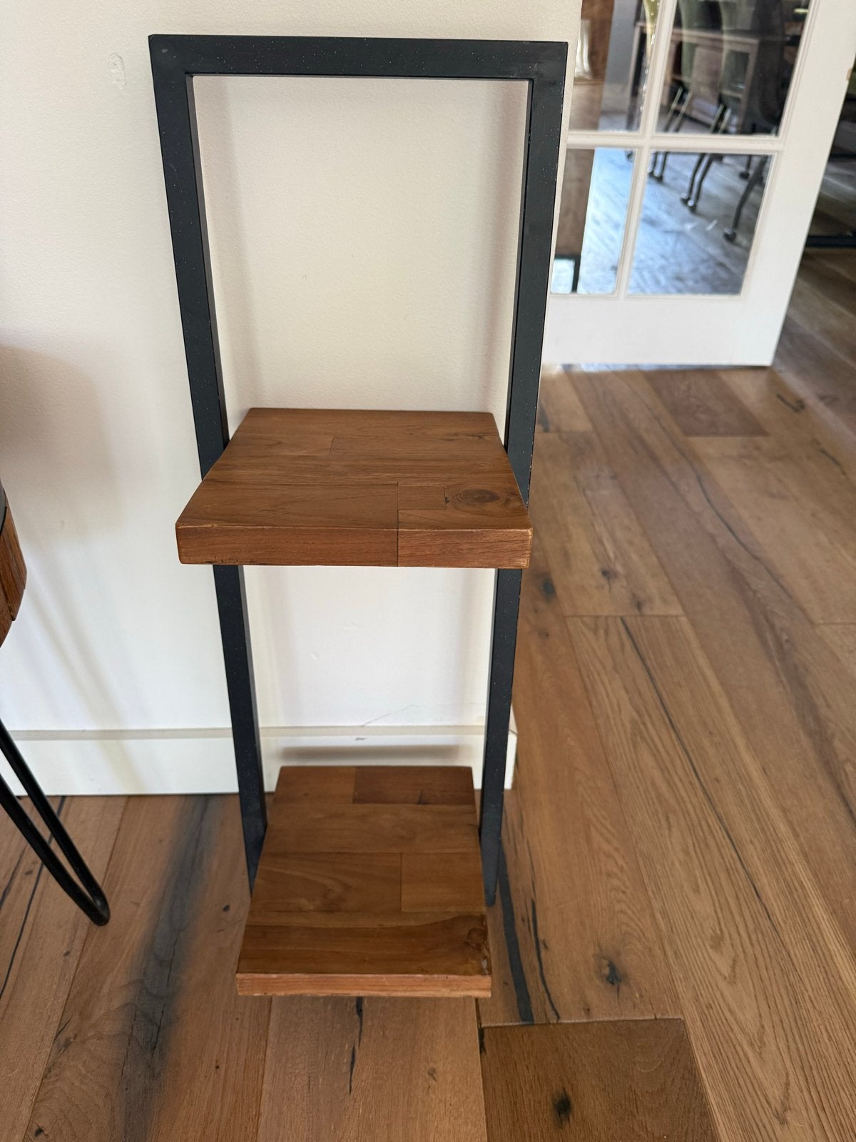 De Troubadour bijzettafel / plantentafel - teakhout, Minder dan 55 cm, Gebruikt, Vierkant, Ophalen of Verzenden