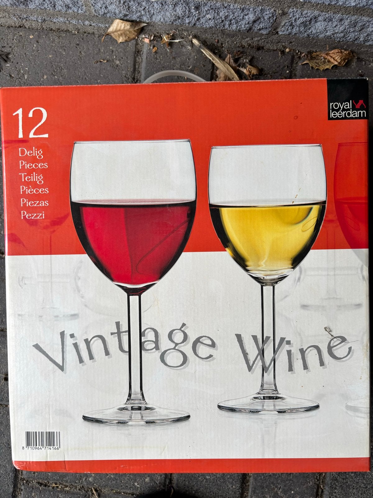 Royal Leerdam Vintage Wine glazen set - 12 stuks, Overige typen, Ophalen of Verzenden, Nieuw, Glas