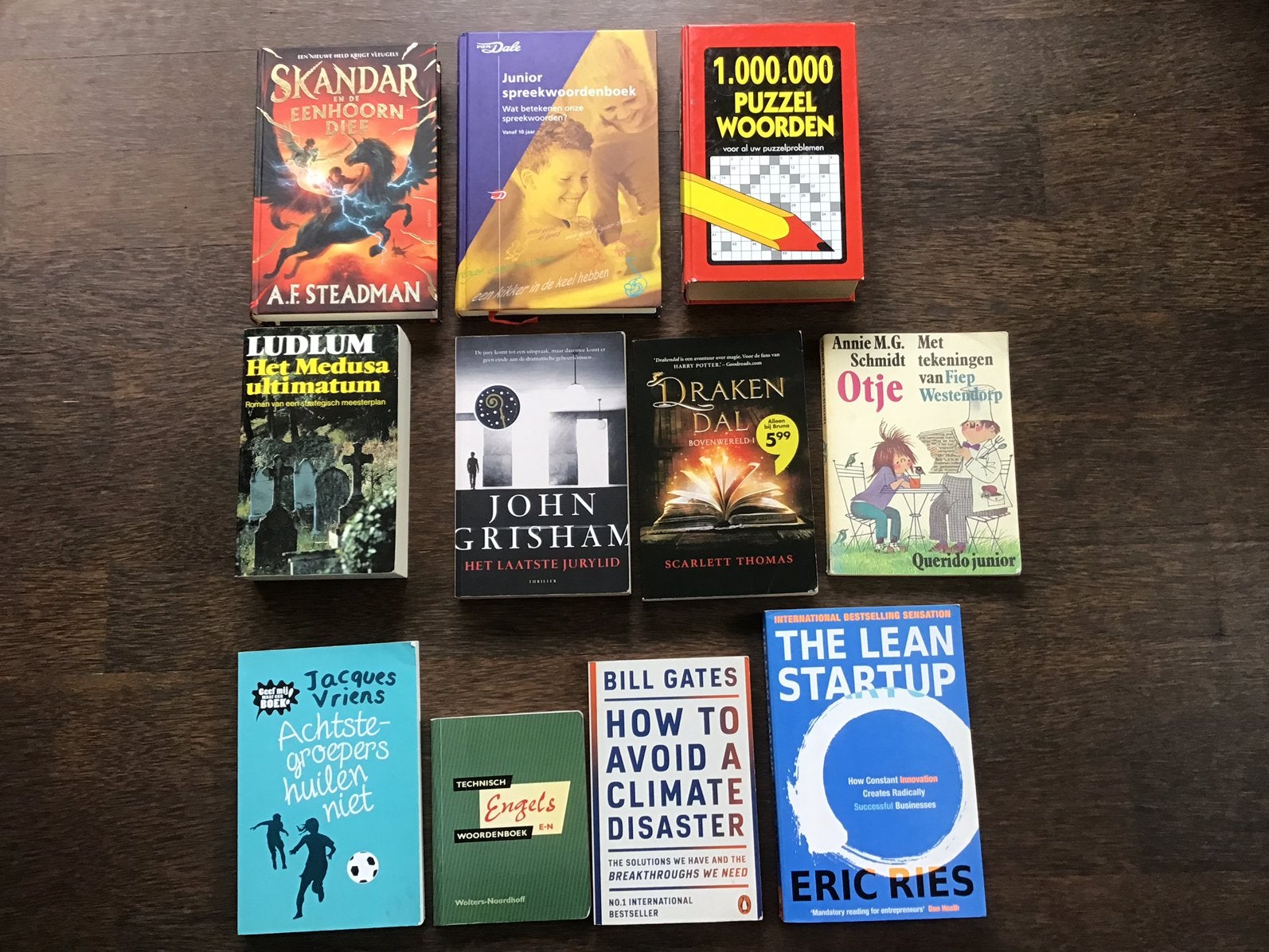 11 boeken - Puzzelwoordenboek - spreekwoorden- thrillers etc, Ophalen of Verzenden, Zo goed als nieuw