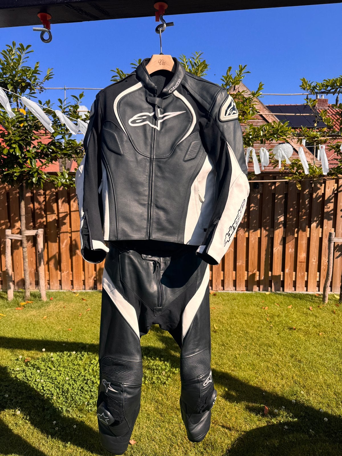Alpinestars 2 delig lederen pak nette staat(ook los te koop), Motoren, Kleding | Motorkleding, Ophalen of Verzenden, Tweedehands