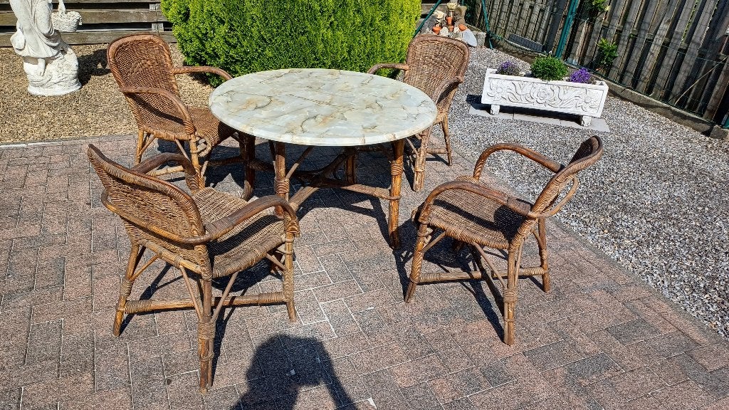 tuinstel, Ophalen, 4 zitplaatsen, Gebruikt, Tuinset