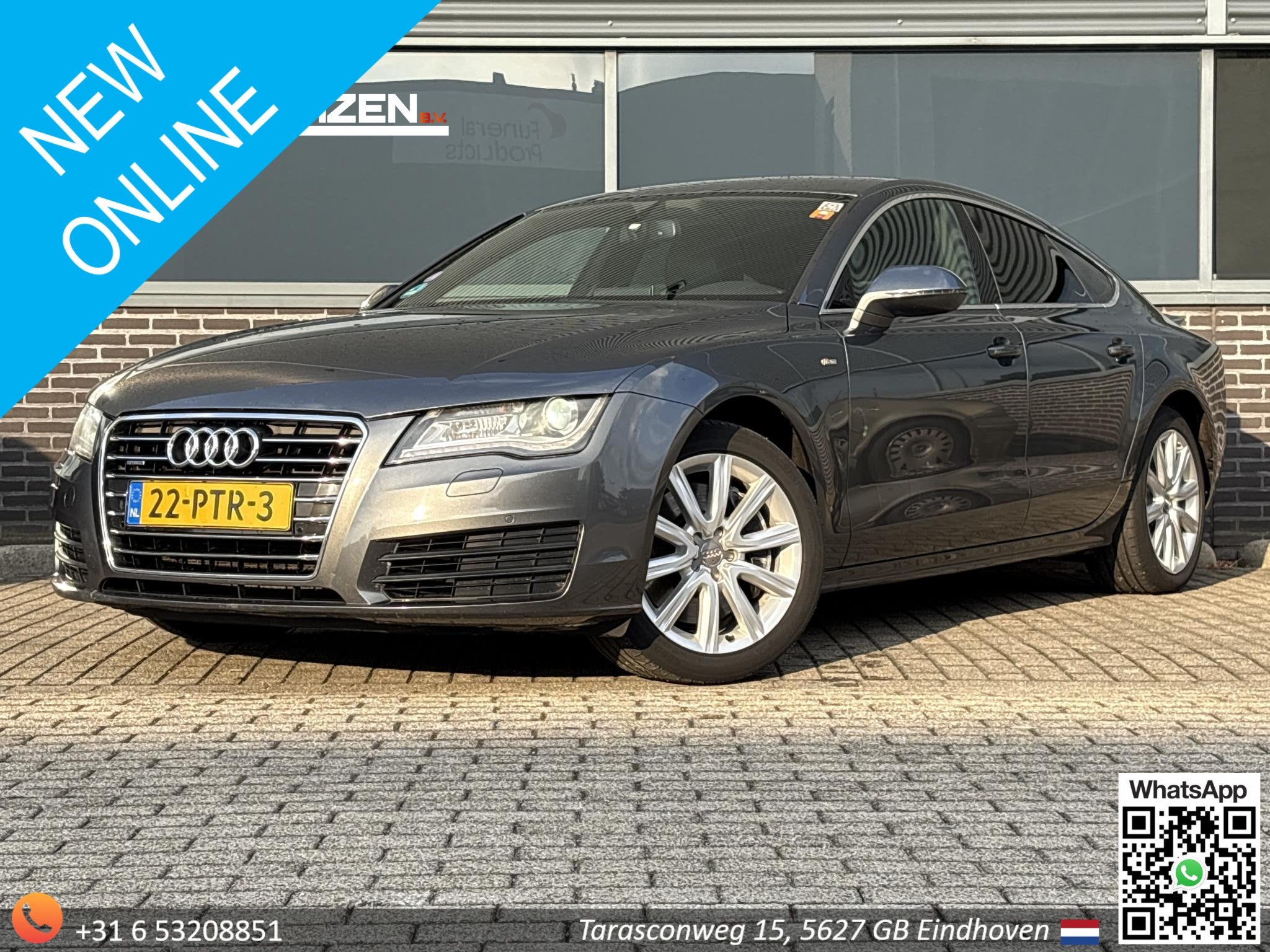 Audi A7 Sportback 3.0 TFSI quattro Pro Line plus S | Luchtve, Auto's, Audi, Euro 5, Gebruikt, Zwart, 2995 cc