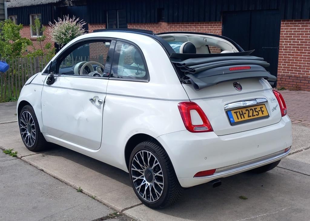 Fiat 500 cabriolet  2018., Ophalen, Cabriolet, 875 cc, Wit