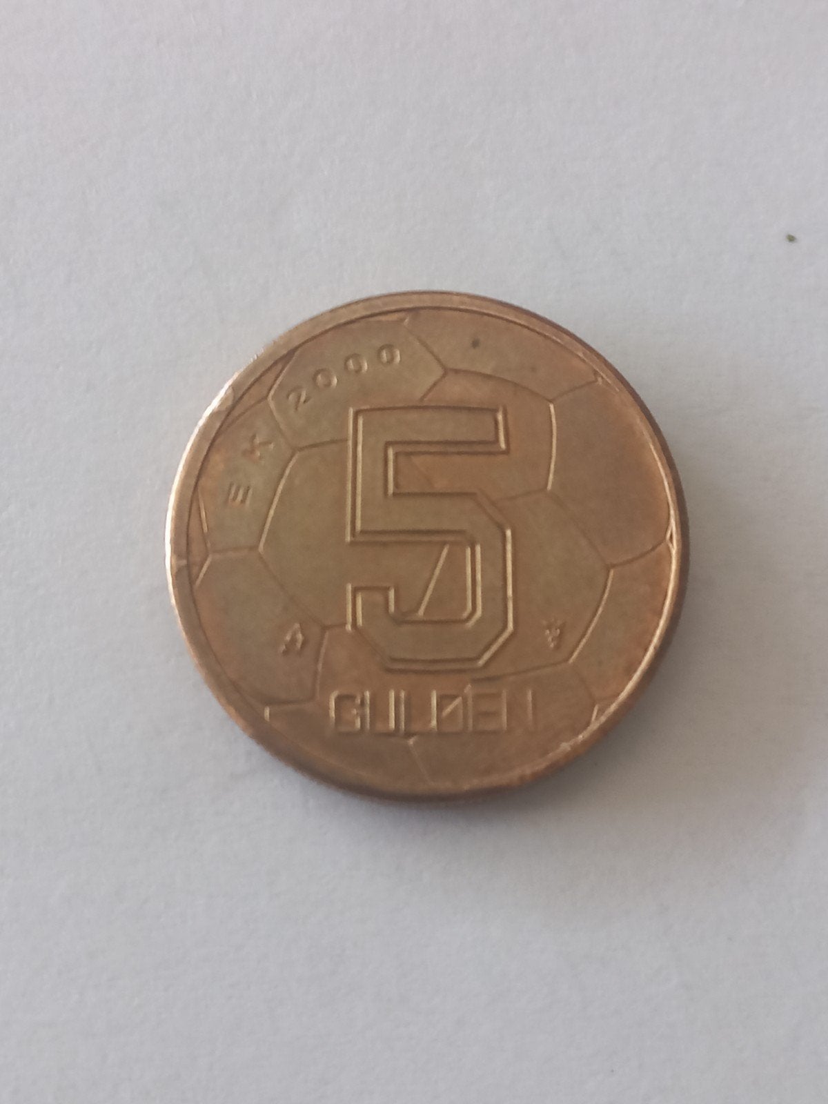 5 Gulden Munt 2000 - EK Voetbal, Ophalen of Verzenden