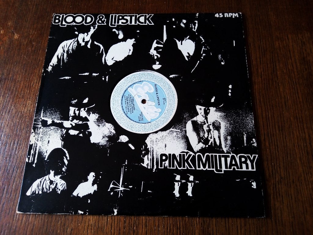 original maxi-single-pink military-blood & lipstick *1979*, Fotohoes, Overige genres, Ophalen of Verzenden, Zo goed als nieuw