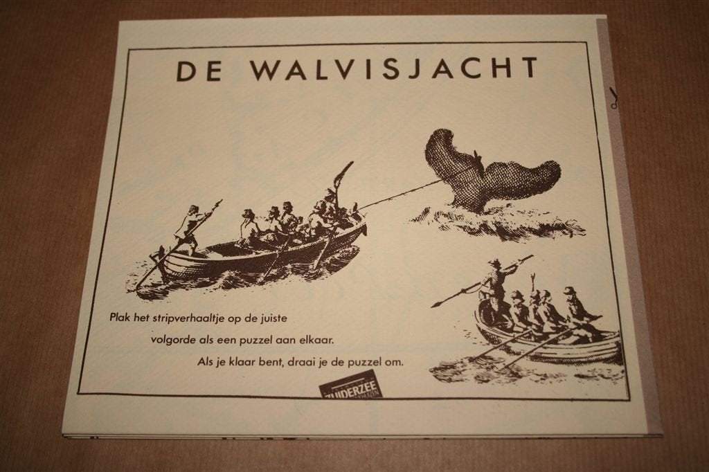 De walvisjacht — Grote uitklapbare stripfolder Rijskmuseum, Ophalen of Verzenden, Gelezen