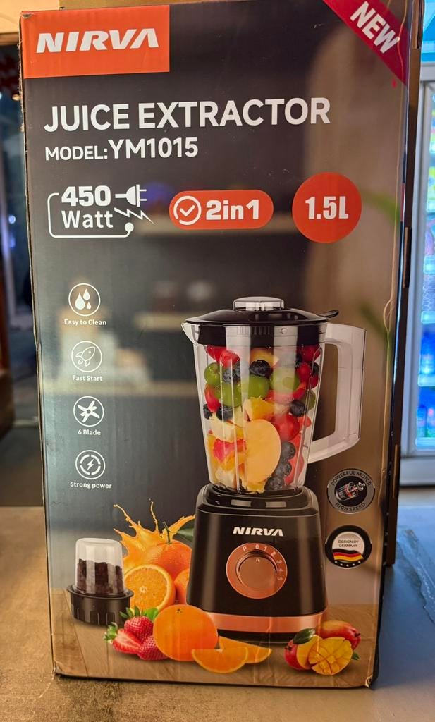 NIRVA Juice Extractor 2in1, Ophalen of Verzenden, Nieuw