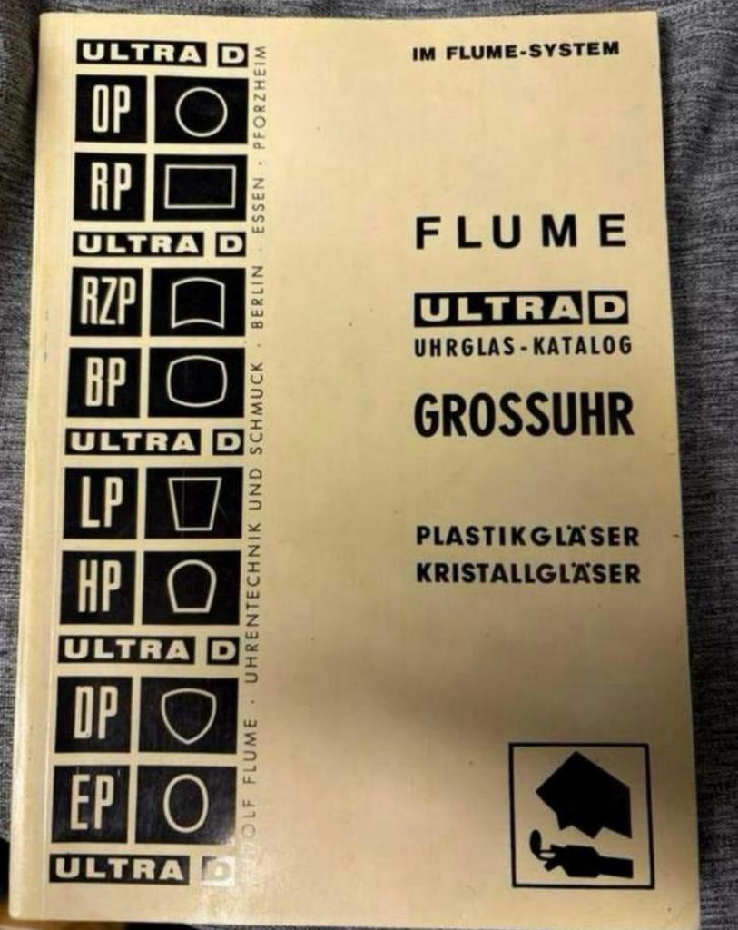 Flume ultra d Grossuhr horloge glas catalogus, Boeken, Verzenden, Gelezen, Catalogus
