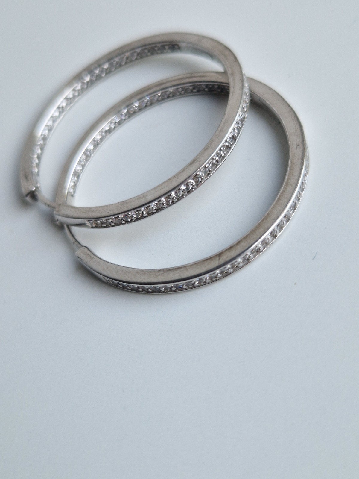 Esprit Zilveren Oorbellen met Zirkonia - Zo goed als nieuw, Sieraden, Tassen en Uiterlijk, Met kristal, Ophalen of Verzenden, Zilver