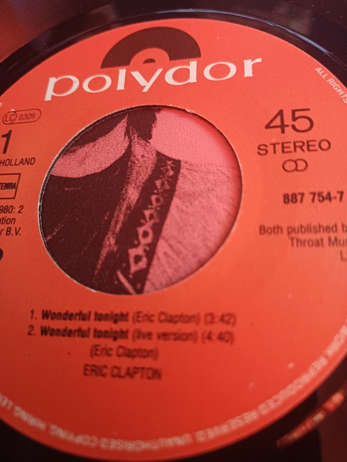 Eric Clapton - Wonderful Tonight / Layla, Ophalen, Gebruikt, 7 inch, Pop