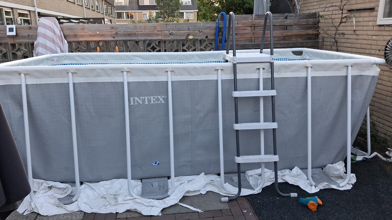 Nieuw intex zwembad 1x gebruikt, Ophalen, 200 tot 300 cm, 80 tot 120 cm, Nieuw