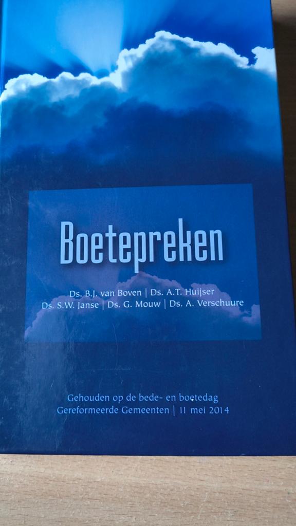 Boete preken. Ds BJ van Boven e/a, Boeken, Ds BJ van Boven e/a, Christendom | Protestants, Ophalen of Verzenden, Zo goed als nieuw