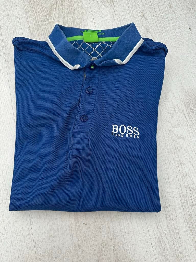 Hugo Boss polo blauw maat S, Ophalen of Verzenden, Gedragen, Maat 46 (S) of kleiner, Blauw