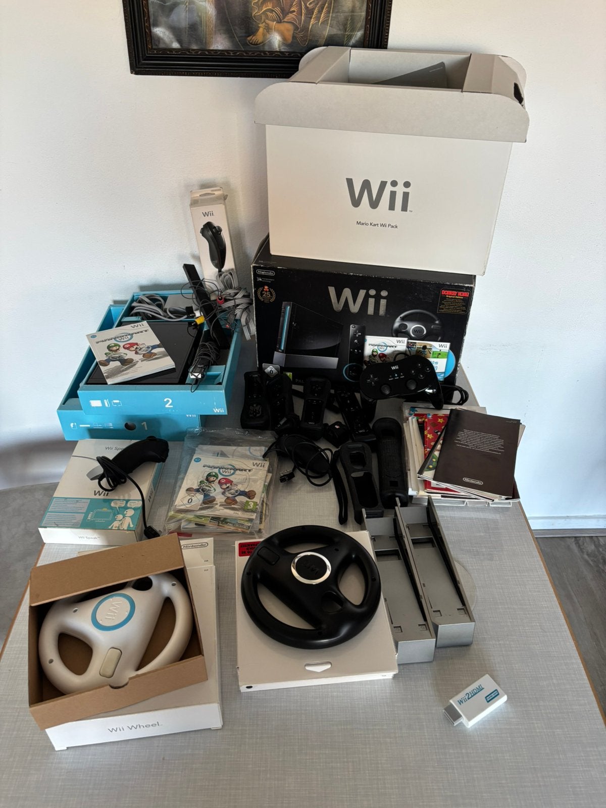 Nintendo wii 25 th aniversery met veel extra, Ophalen of Verzenden, Zo goed als nieuw, Met 3 controllers of meer