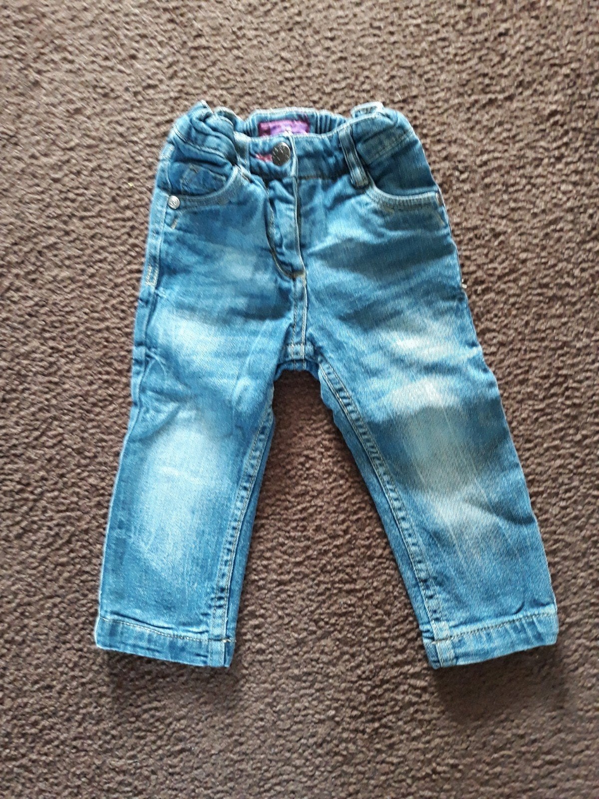 leuke thermo jeans van Bloem maat 86, Gebruikt, Broekje, Meisje, Ophalen of Verzenden