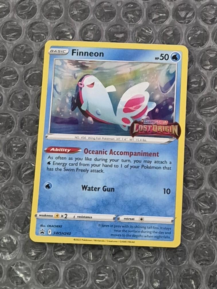 Prerelease Finneon SWSH240 Lost Origin Black Star Promo, Ophalen of Verzenden, Zo goed als nieuw, Losse kaart, Foil