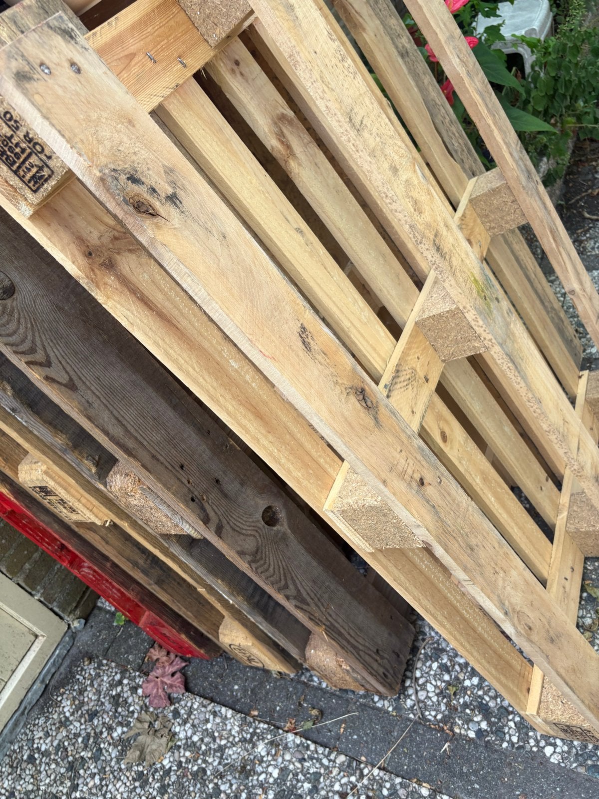 5 gebruikte pallets en 1 kleinere pallet, Ophalen, Gebruikt, Pallet