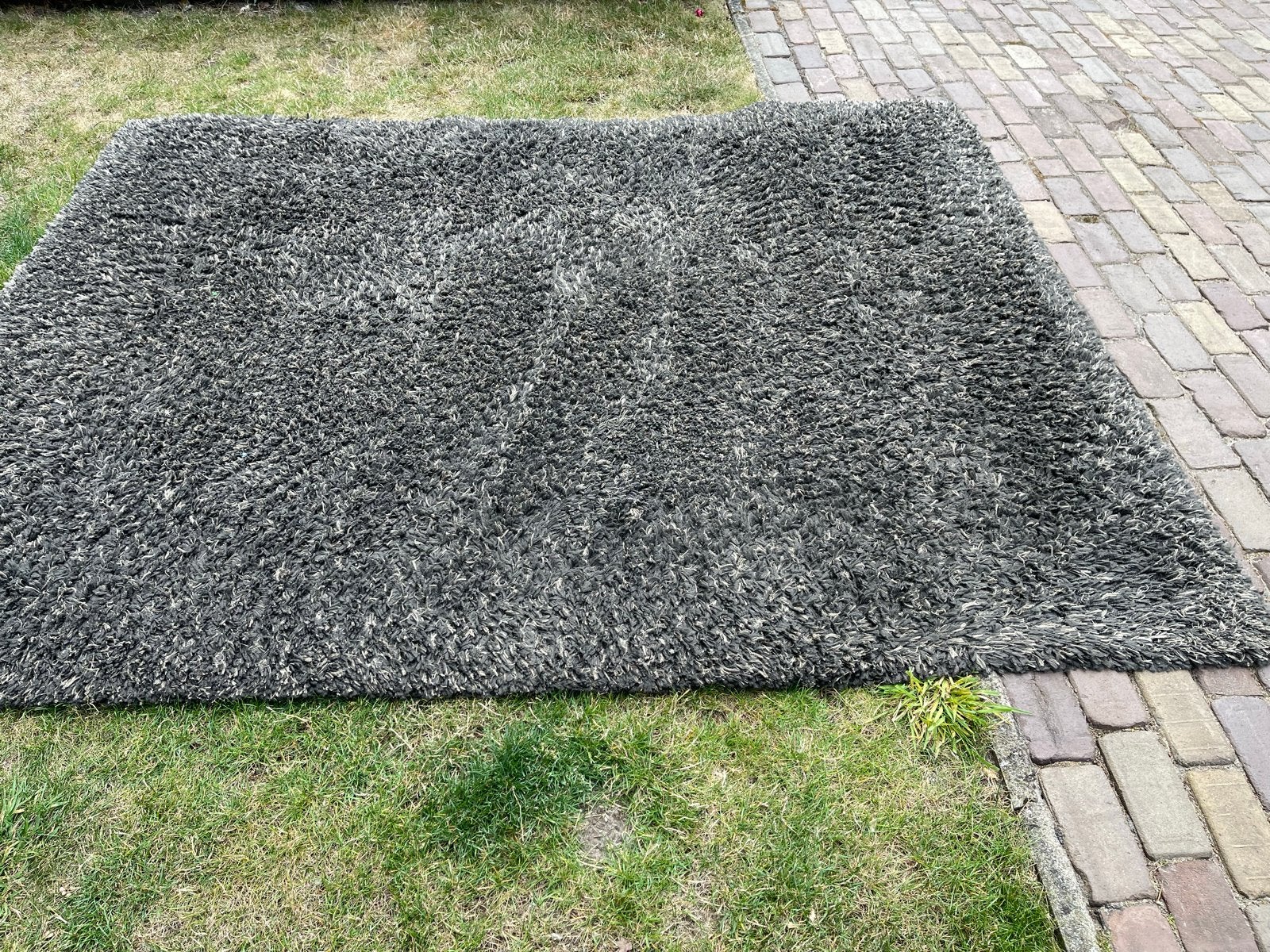 Grijs vloerkleed 200x250 cm, Ophalen, Gebruikt, 200 cm of meer, Grijs