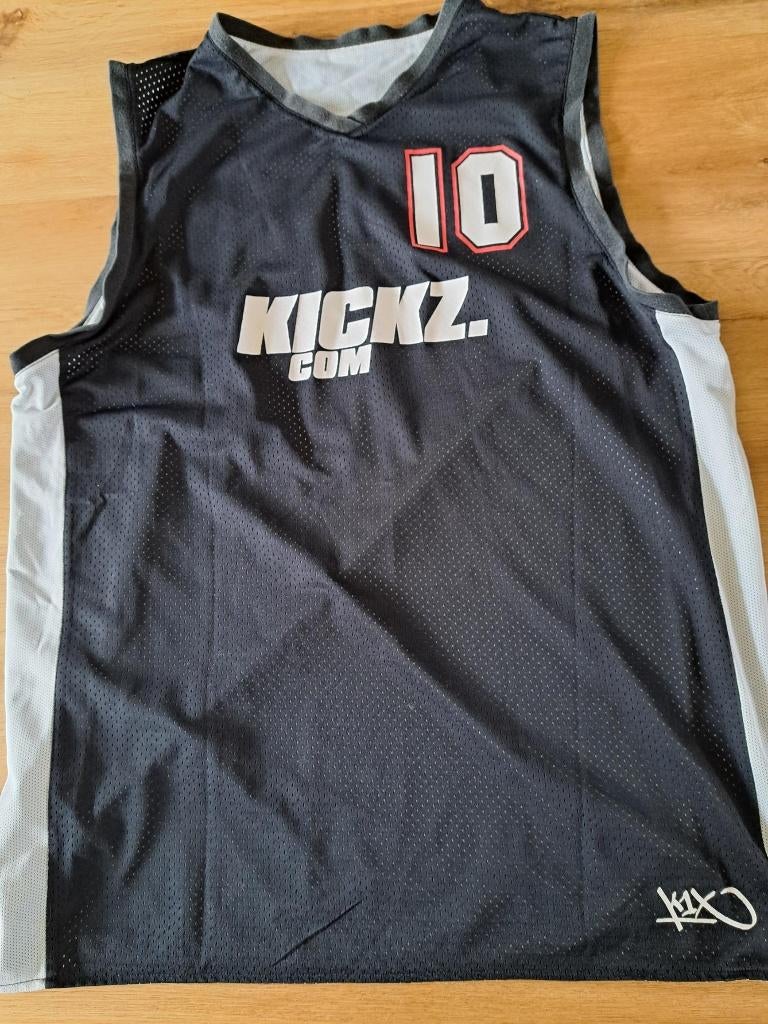 basketball shirt zwart/wit, Sport en Fitness, Basketbal, Ophalen of Verzenden, Gebruikt, Kleding