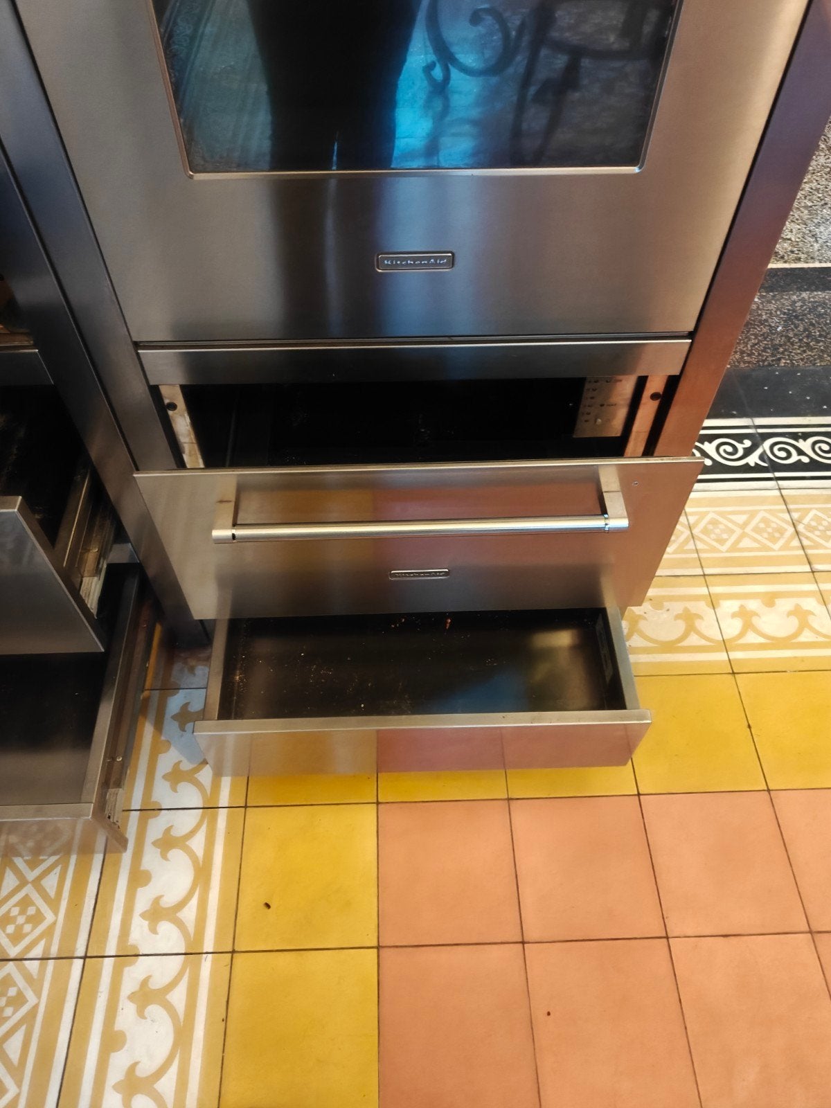 KitchenAid inbouw warmhoudlade, Witgoed en Apparatuur, Ovens, Ophalen, Oven, Inbouw, Gebruikt