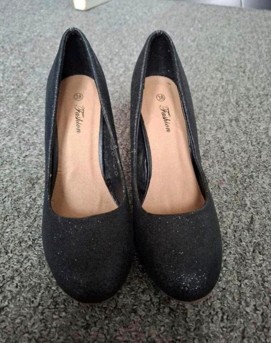 glitter Pumps Maat 38, Pumps, Zwart, Ophalen of Verzenden, Zo goed als nieuw