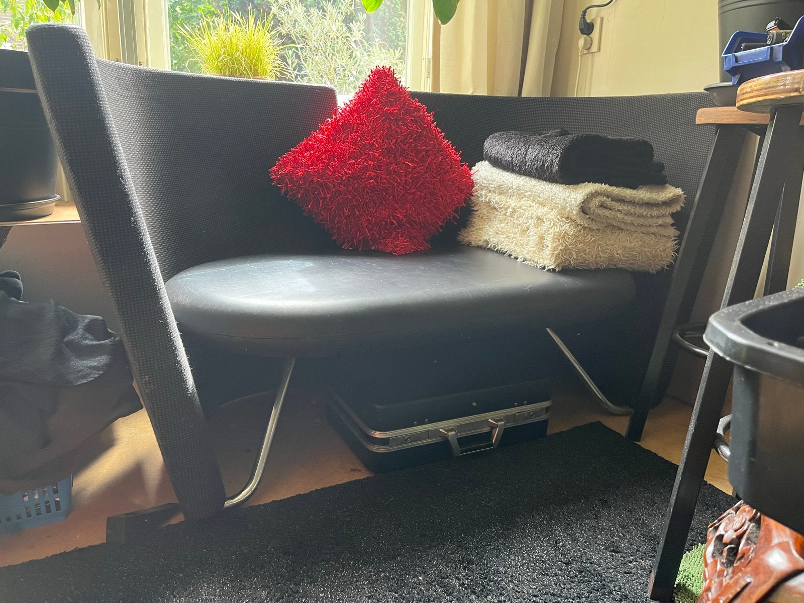 Bang en Olufsen bankje, Huis en Inrichting, Leer, 150 tot 200 cm, Tweepersoons, 75 tot 100 cm