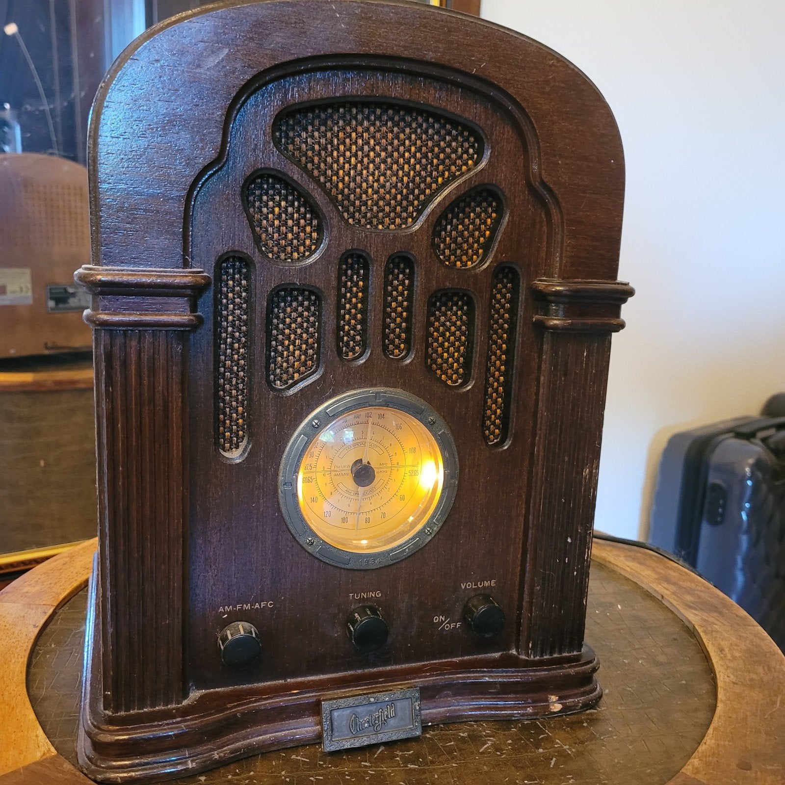Chesterfield Radio - Vintage AM/FM Ontvanger, Ophalen, Gebruikt, Radio