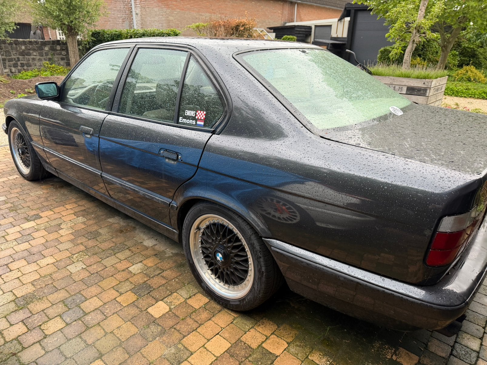 BMW 1992 Grijs 525ix automaat gerestaureerd , UNIEK AUTO !!, Beige, 192 pk, Leder, Vierwielaandrijving