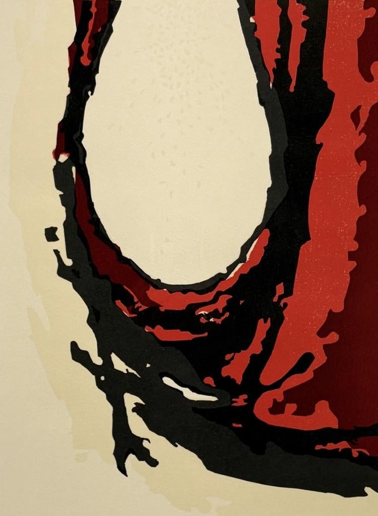 1374. Linosnede door Ted Felen – abstracte compositie, 2001