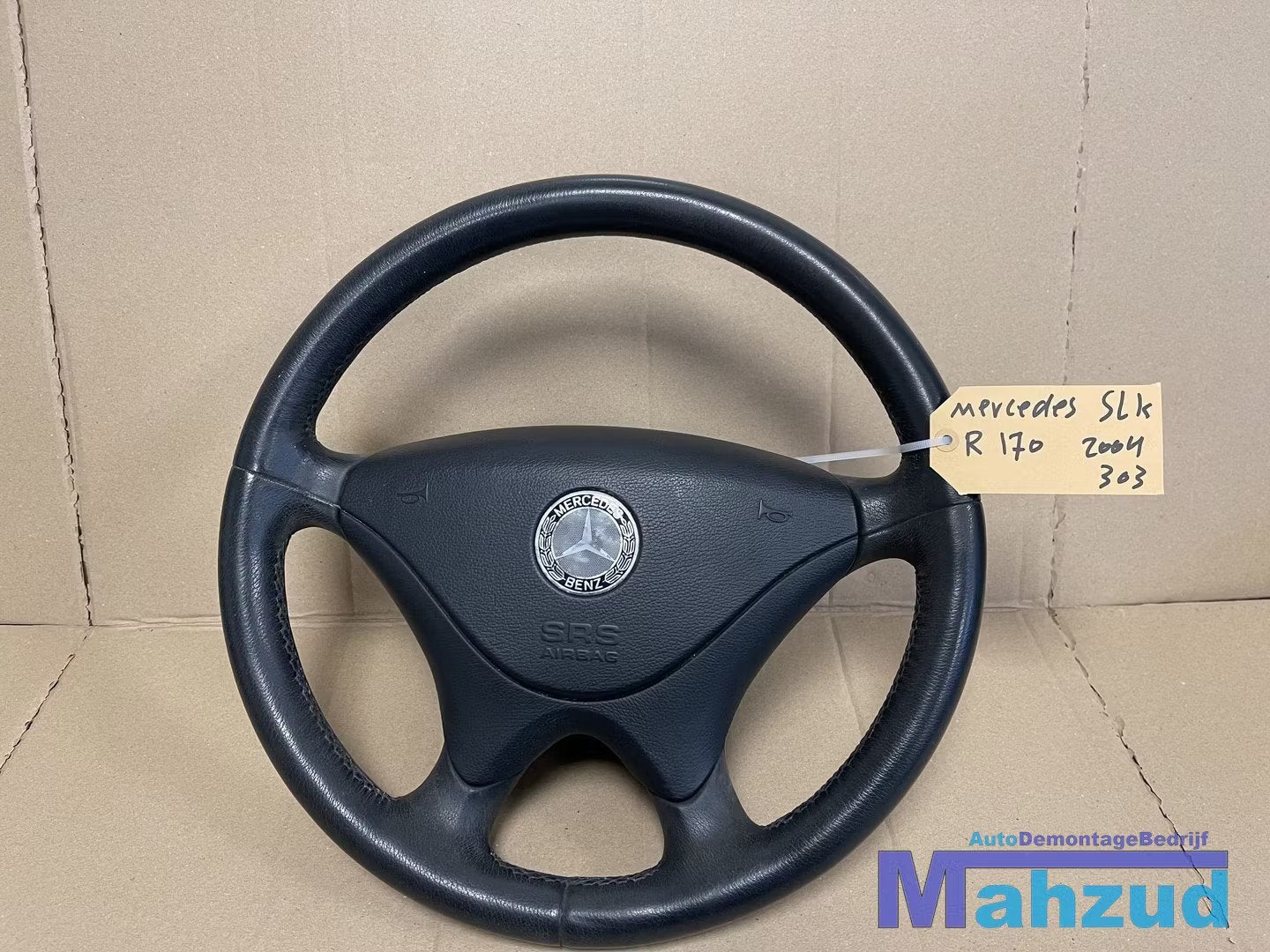 MERCEDES SLK R170 W208 Stuurwiel stuur leer zwart met airbag, Gebruikt, Mercedes-Benz AG, Mercedes-Benz, Ophalen of Verzenden